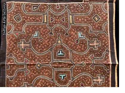Vintage Embroidered Shipibo Cloth Falda