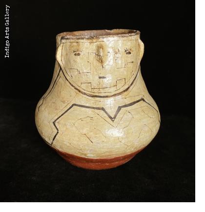 Antique Shipibo Vessel with Face