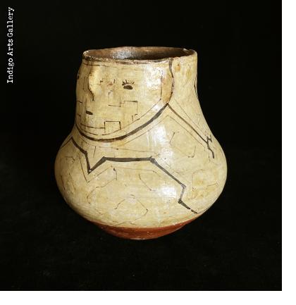 Antique Shipibo Vessel with Face