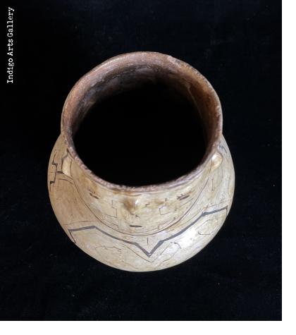 Antique Shipibo Vessel with Face