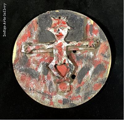 Horned Figure on a Cross