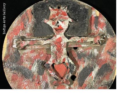 Horned Figure on a Cross