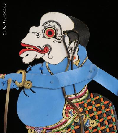 "Bagong" Clown ("Relax man") "Wayang Kulit" Javanese Shadow Puppet by Tri Suwarno