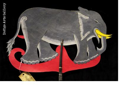 Elephant - "Wayang Kulit" Javanese Shadow Puppet by Tri Suwarno