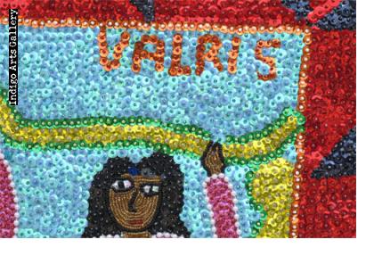 "Virgen de la Caridad/Oshun" Vodou Flag