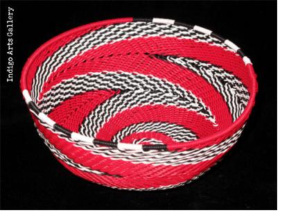 Imbenge Zulu Telephone Wire Basket (bowl shape) - medium