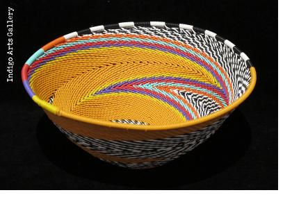  Imbenge Zulu Telephone Wire Basket (bowl shape)