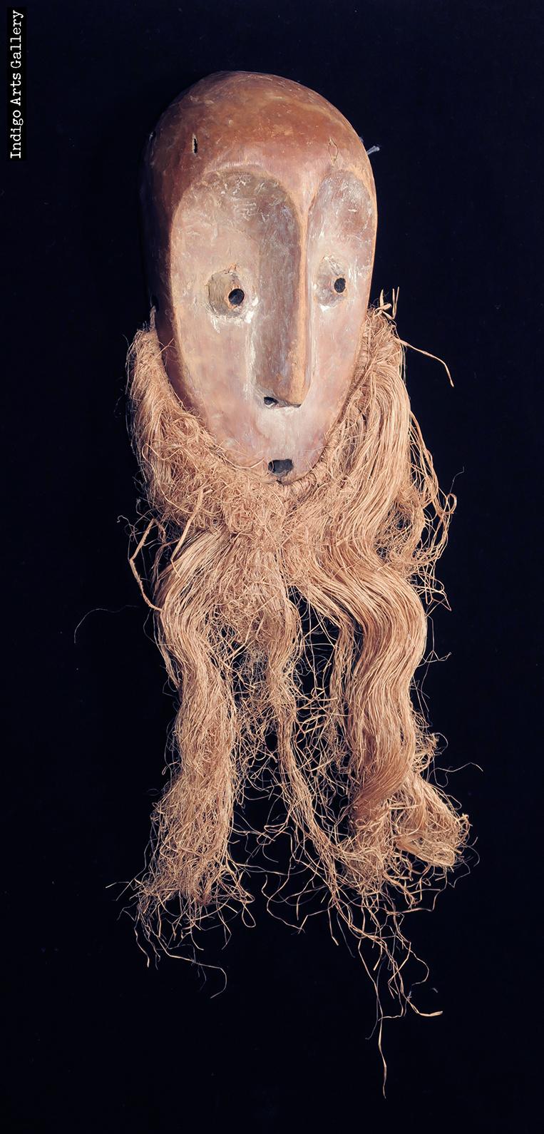 コンゴ レガ族 Bwami(ブワミ) マスク Lega Bwami Society Mask with Raffia Congo | eBay