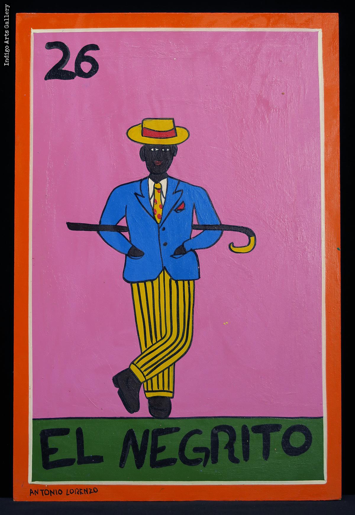 El Negrito - Loteria Card | Indigo Arts