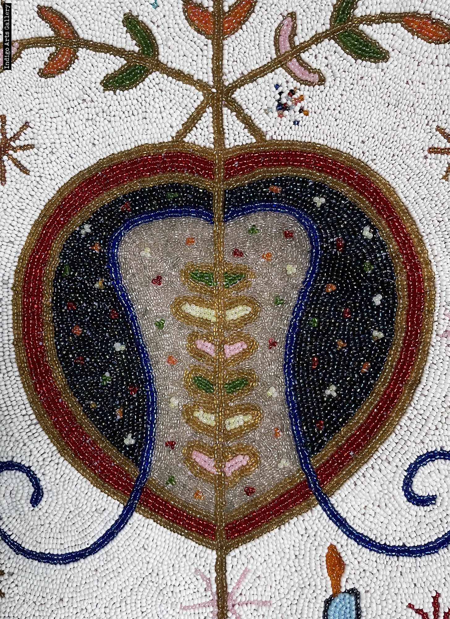 Ezilie Freda Beaded Vodou flag | Indigo Arts
