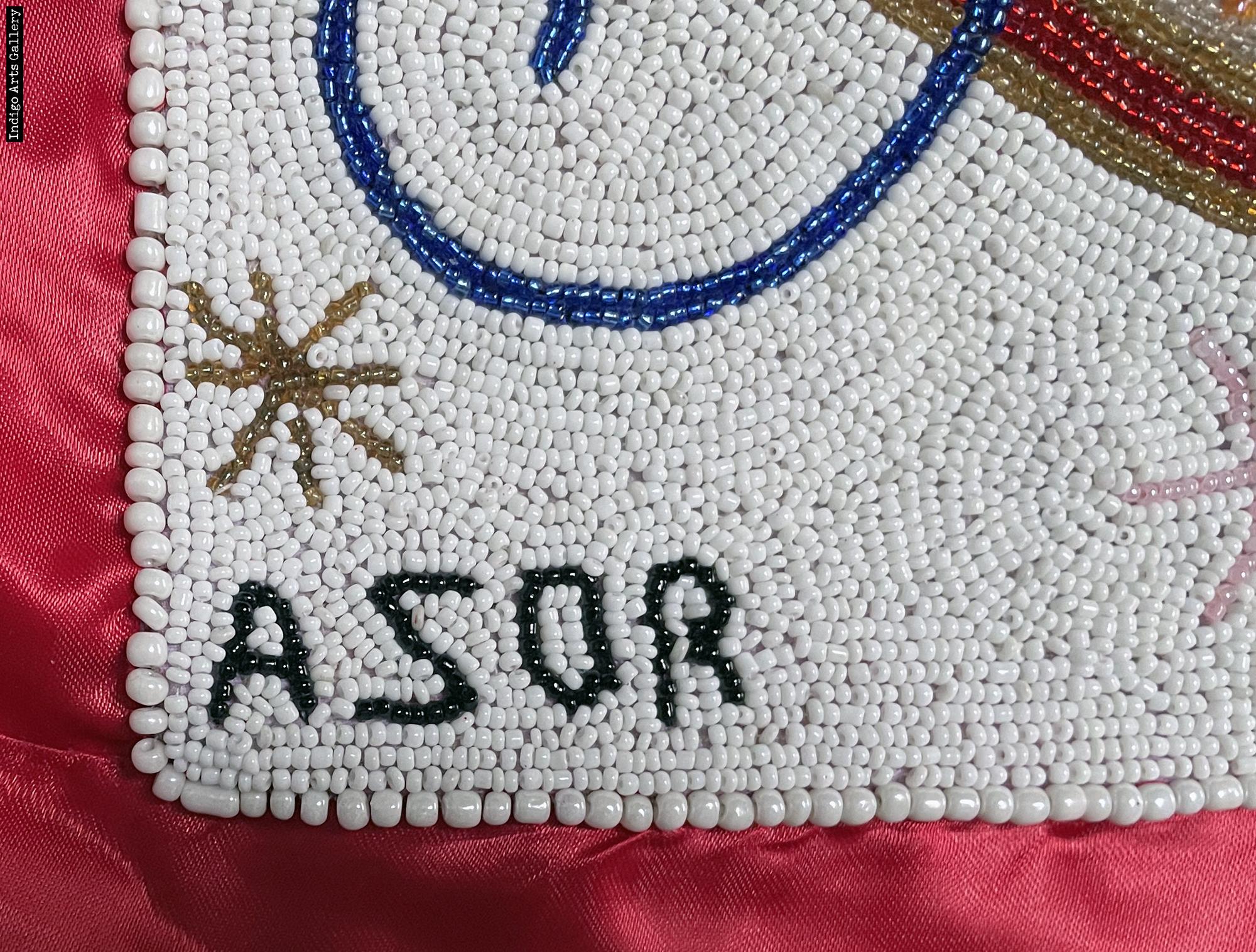 Ezilie Freda Beaded Vodou flag | Indigo Arts