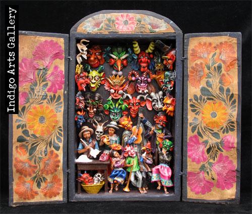 Mask Shop Retablo Indigo Arts