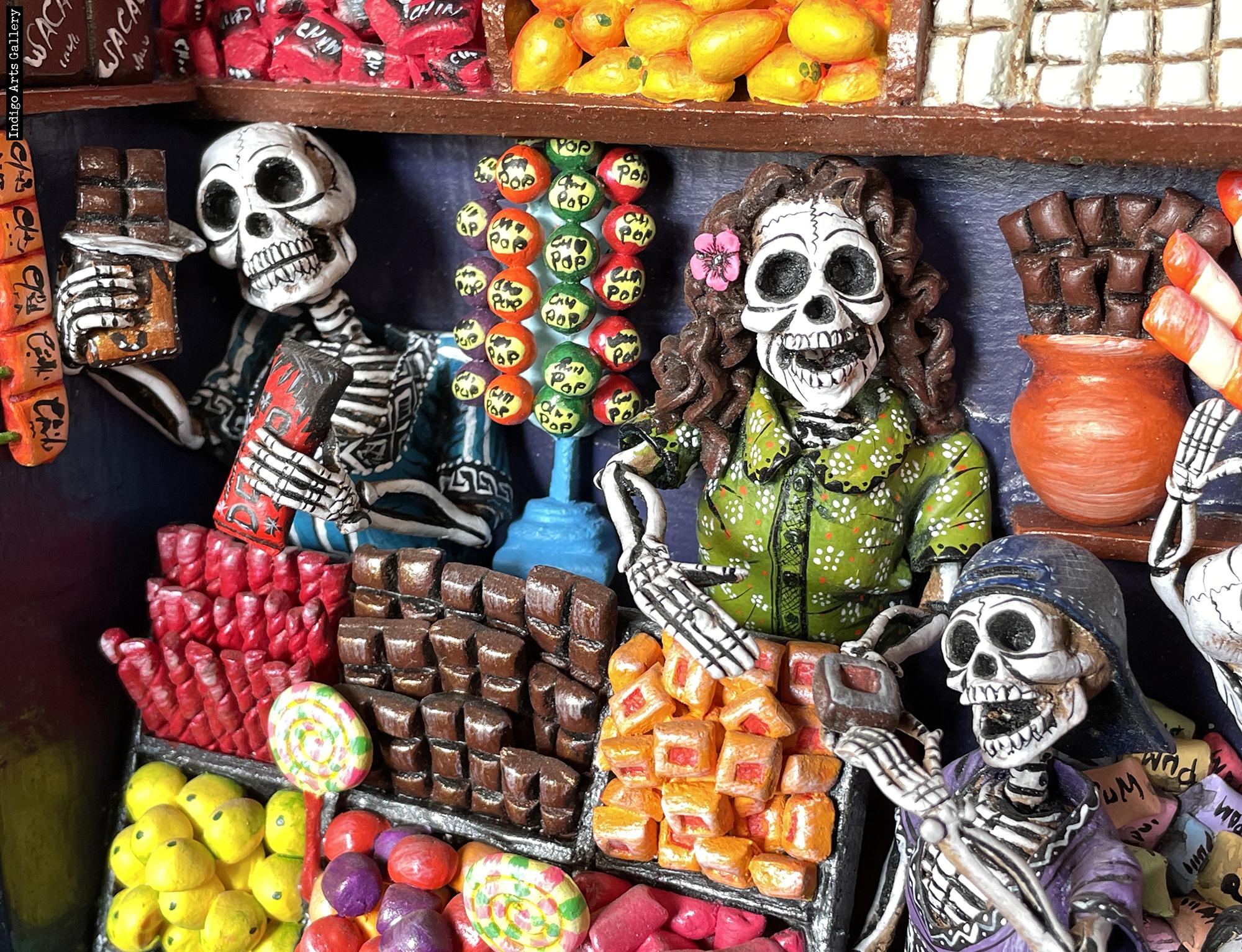 Candy Shop of the Dead - Retablo | Indigo Arts