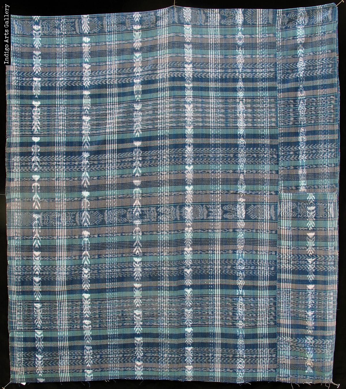 Jaspé Cotton Ikat Skirt Fabric | Indigo Arts