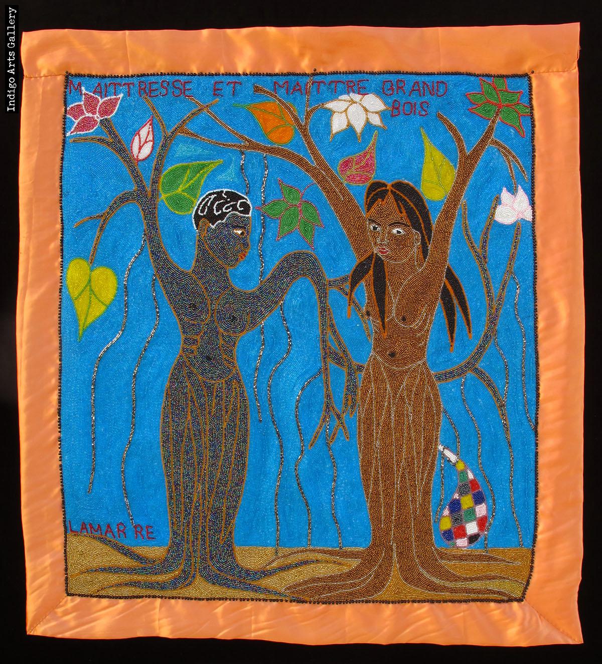 Maitresse et Maitre Grand Bois - Vodou Flag | Indigo Arts