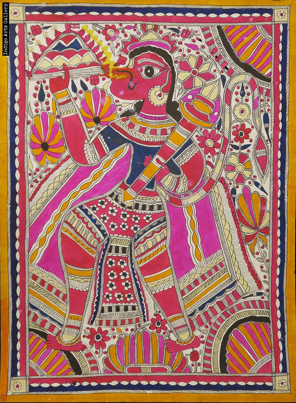 Mithila Painting Indigo Arts   Mithila 1701 