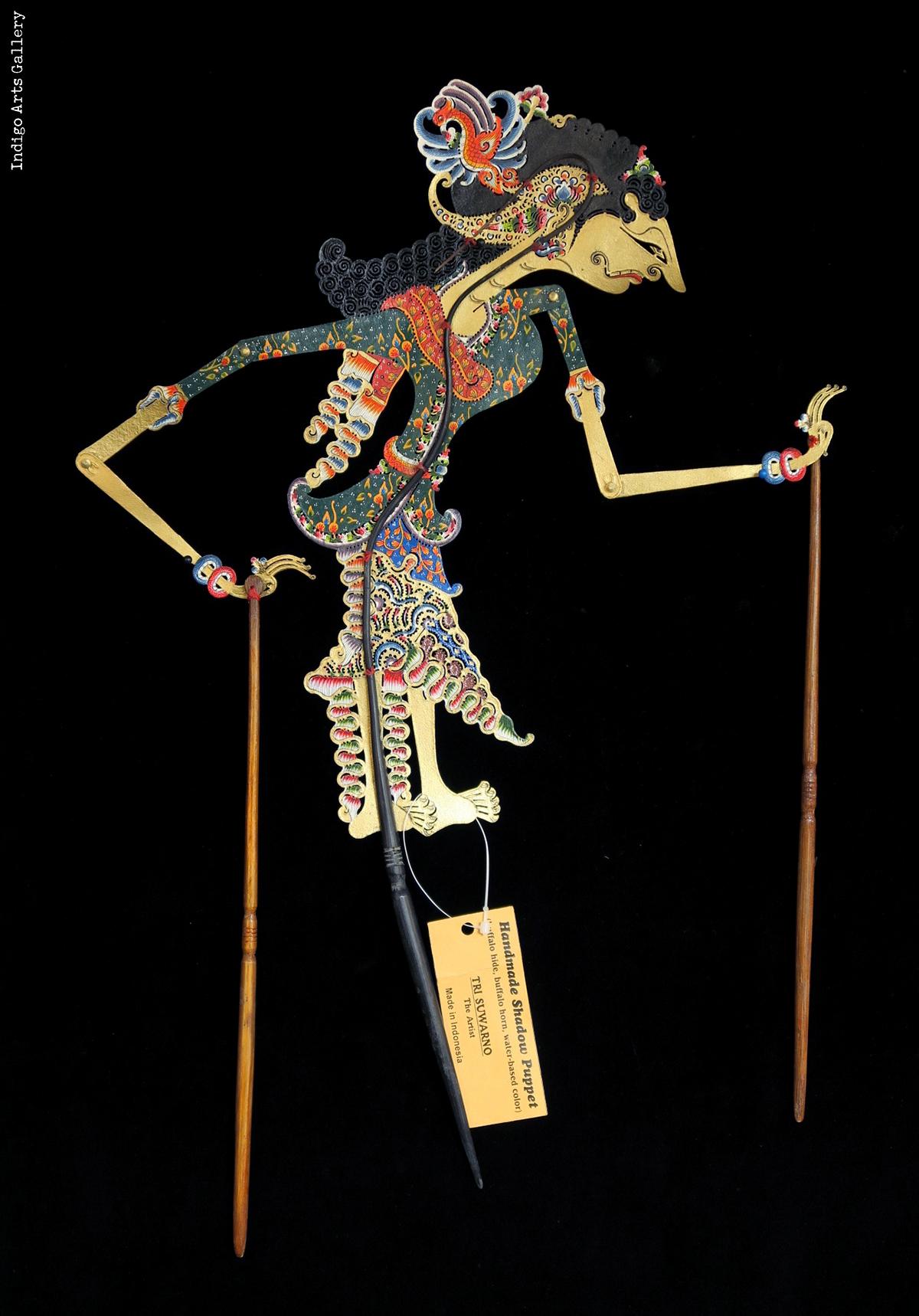"Ratih" ("The Goddess of Love") "Wayang Kulit" Javanese Shadow Puppet